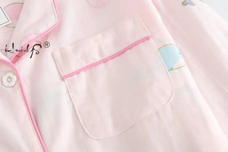 Хлопковый зимний женский пижамный комплект с длинными рукавами одежда для сна с героями мультфильмов осенние пижамы большого размера костюм домашняя одежда Комплекты из 2 предметов