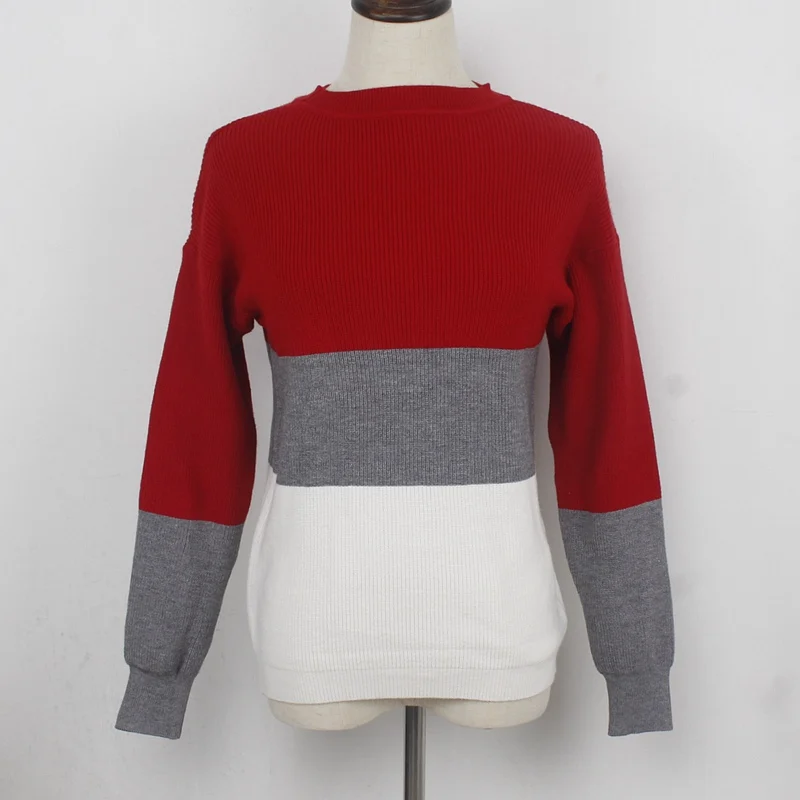 GIGOGOU многоцветный толстый Для женщин свитер осень-зима теплый пуловер свитер верхняя одежда Повседневное теплый женский джемпер, Топ - Цвет: red