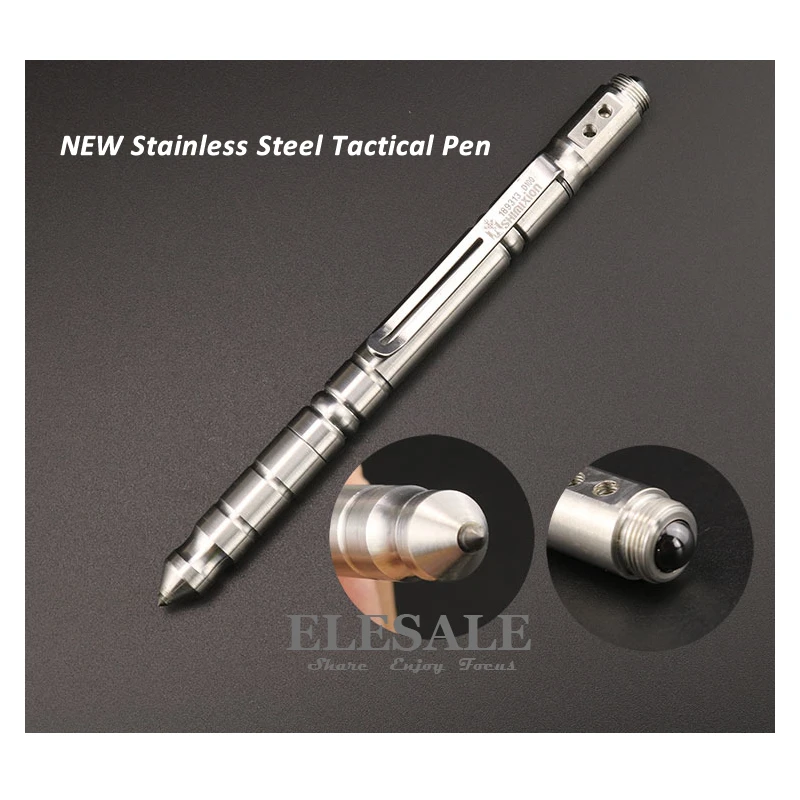 New Stainless Steel Tactical Pen Self Defense Weapon Glass Breaker