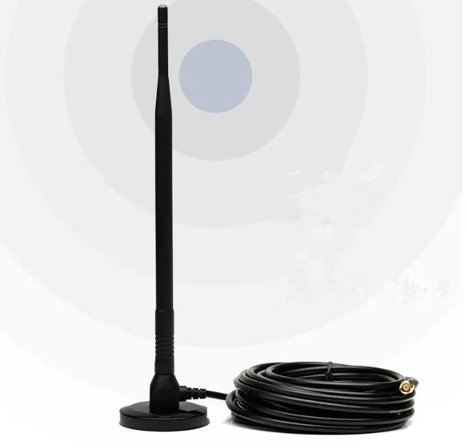 Антенна на присоске 2 4 ГГц с иглой SMA Wi-Fi кабель 10 м 15 дБи |
