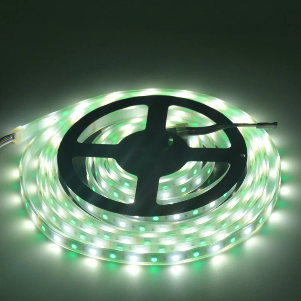 100 м 20X5 DC12V RGBW 5050 SMD светодиодные полосы света IP67 водонепроницаемый RGB + CW (RGB