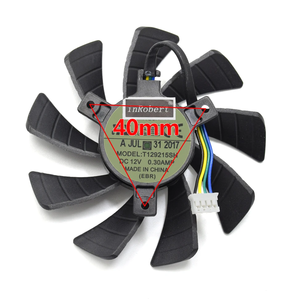 Новый 85 мм T129215SU T129215SH 4Pin GTX1060 6 гб вентилятор кулера DIY замена для Zotac мини 3
