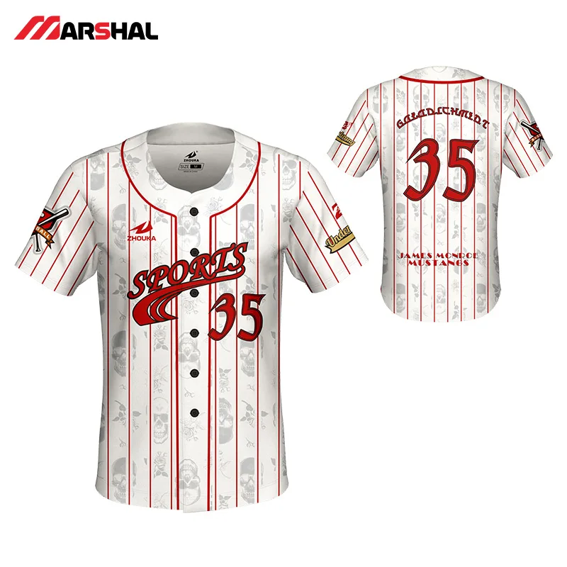 Professionalized design mens custom sublimated sports training baseball