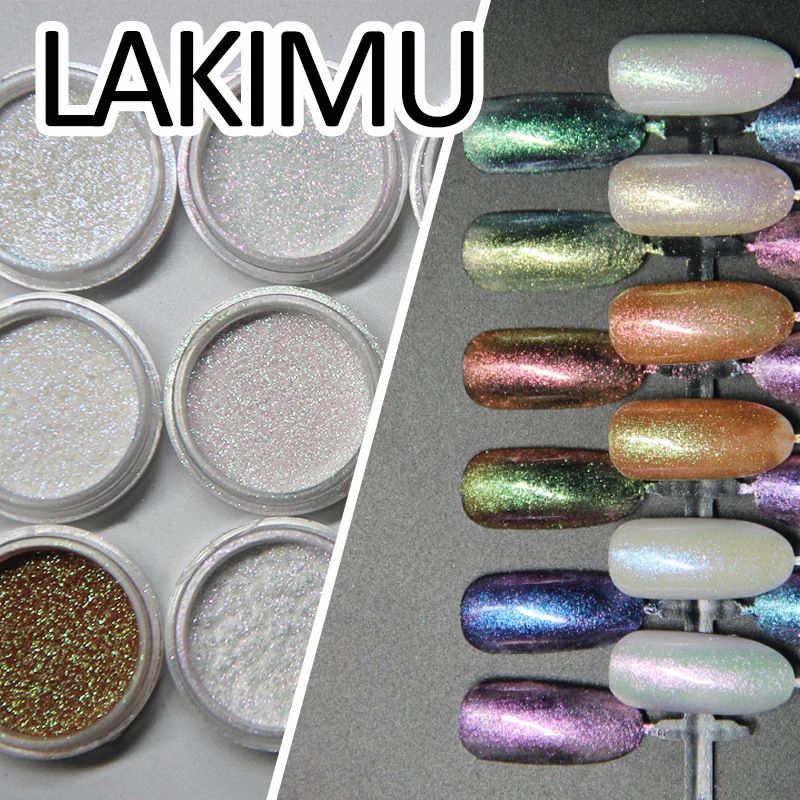 LAKIMU 11 цветов пудра с эффектом блеска для ногтей сделай сам дизайн блестки