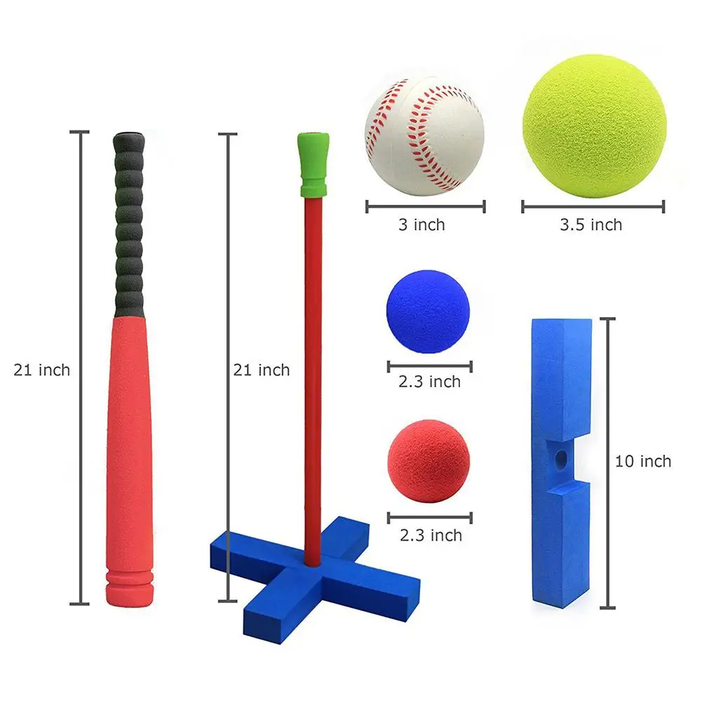Детская безопасность программного обеспечения Бейсбол Открытый резиновый бейсбол набор спортивная игрушка Бейсбол Обучение Бейсбол Софтбол набор