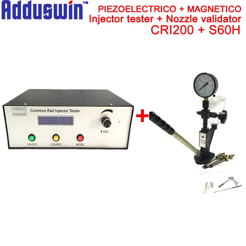 

Adduswin CRI200 Common Rail Injector Tester with piezo function + S60H nozzle validator tester tool