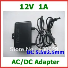 10 шт. наружная коммутация 12 В 1A DC 5,5x2,5 мм блок питания для монитор камеры CCTV