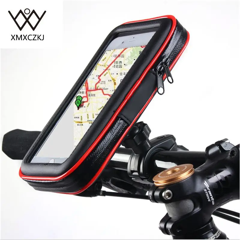 Велосипед Мотоцикл держатель с Водонепроницаемый чехол сумка крепление на руль велосипеда(держатель для телефонов, подставка для iPhone samsung Note3/4/5 gps