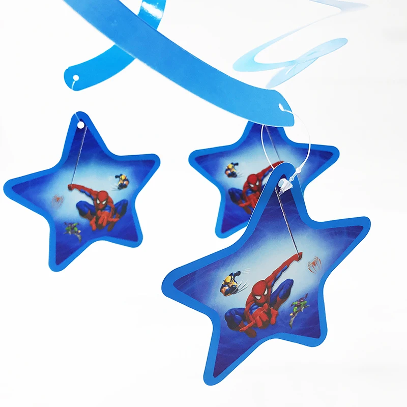 

6pcs/lot Spider-man ceiling decorations Spiderman ceiling hanging swirl decorations Spider-man themed hanging swirls