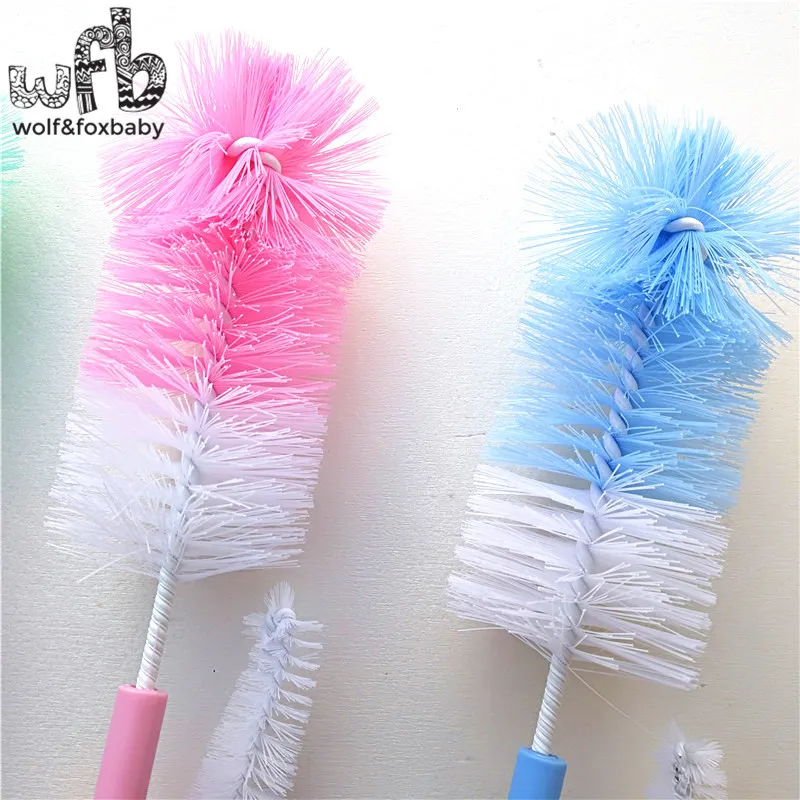 Детские щетки для бутылочек пластиковые нейлоновые 2 шт./лот|baby bottle brush|bottle brushbaby
