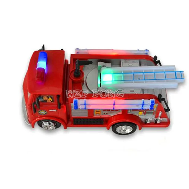 Best Price FIREMAN SAM Anime Toy Truck Fire Truck Car Kids Toys with Music LED Light Boy Toy Educational Electronic Toys Color Box