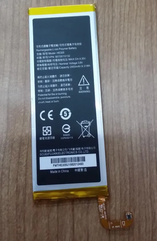 Батарея для мобильного телефона HE305 Infocus V5 M808 M560 2450mAh Высокое качество сменные