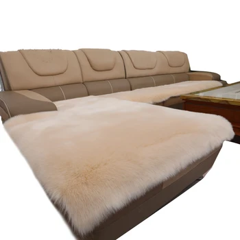 

Faux Fur cushion non-slip padded fabric plush imitation fox cushion custom chair meditation Washable sofa Cushion carpet