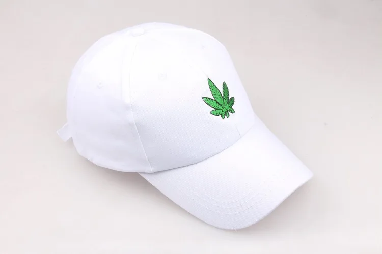 Вышивка кленовый лист белая кепка водоросли Snapback новые модные головные уборы для мужчин и женщин хлопок Swag Хип Хоп Бейсболка с регулируемым размером s