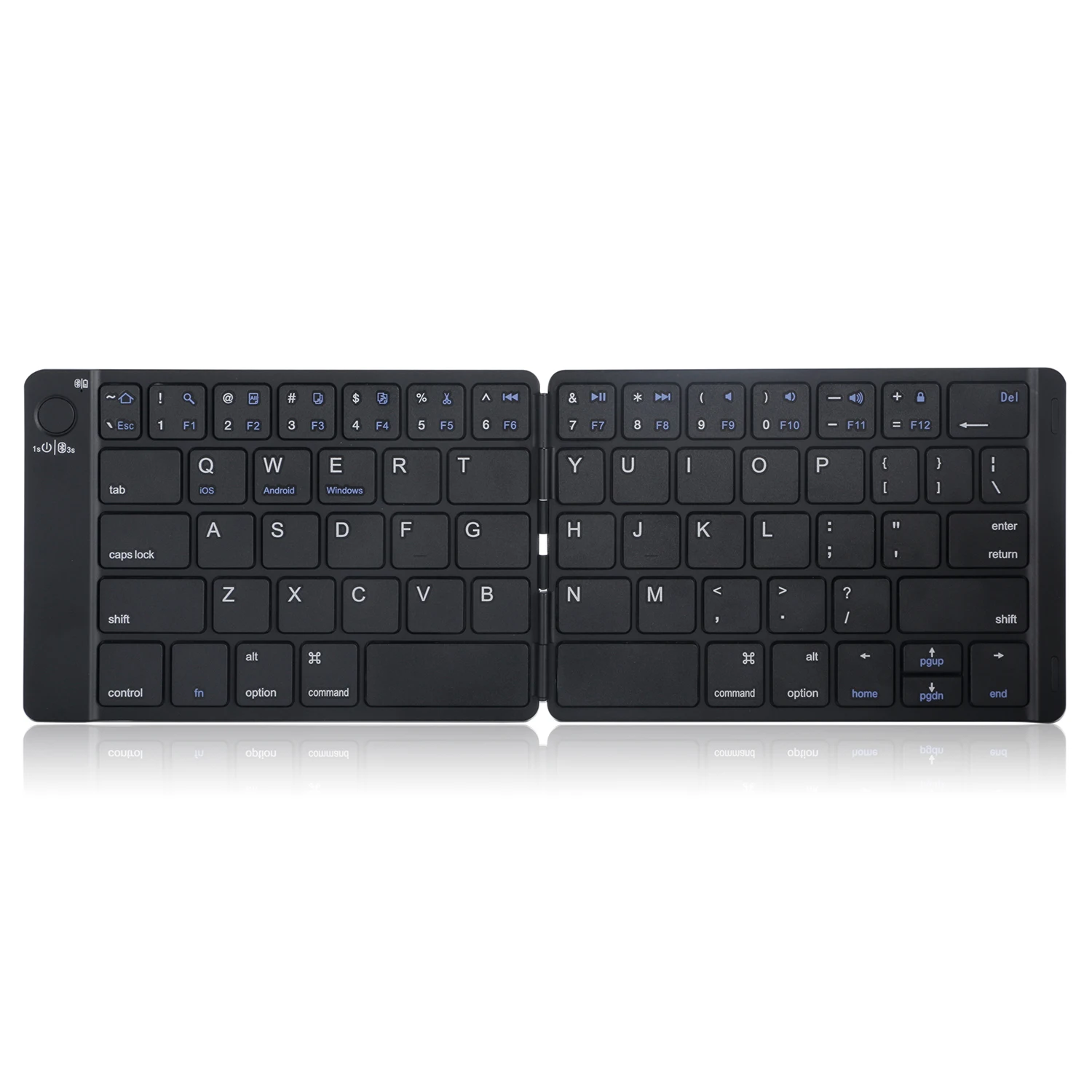  Elisona Portable Foldable Slim Wireless Bluetooth Keyboard Key Board Keypad Rechargeable for Window