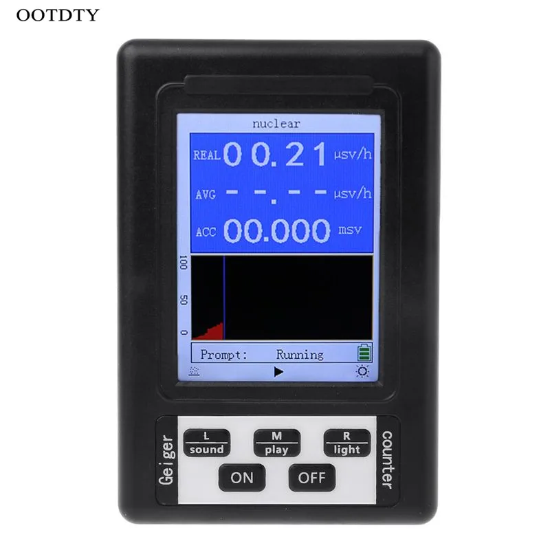 

Upgrade Geiger Counter Nuclear Radiation Detector Personal Dosimeter Marble Tester X-ray Beta Gamma Ray Display Screen Radiation