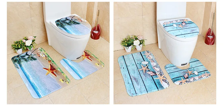 Zeegle 3 шт. коврик для ванной комнаты фланелевый коврик для ванной нескользящий коврик для туалетной крышки коврик для ванной Впитывающий Коврик для ванной комнаты коврик для душа