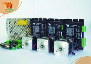 

(Germany Ship & Free)Wantai Nema 17 Stepper Motor 4000g.cm & Digital Driver 36VDC/1.7A Laser Foam 3 Axis Mill