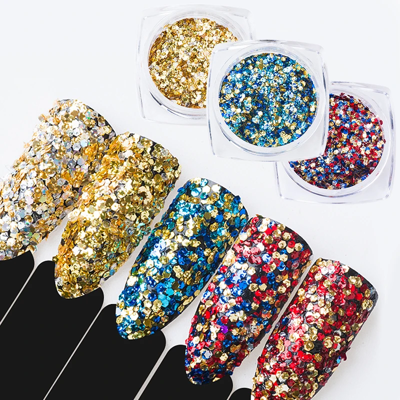 

2018 New Shiny Polishing for Nails Colorful Nail Glitter Powder Best Selling Nail Art Decoration Pigment Dust High Quality