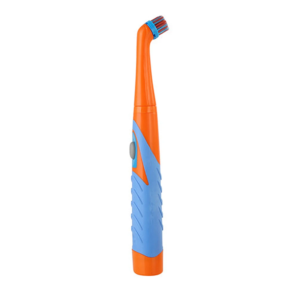 Blue orange Бытовая Ультразвуковая электрическая Чистящая щетка электрическая щетка с 4 сменными головками Грязевое масло очиститель пыли Щетки для мытья - Цвет: Blue orange