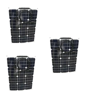 

DIY Portable Panel Solar Flexible 12v 35w 3 Pcs Zonnepanelen 105w 36v Solar Battery Charger Rv Motorhome Boat Caravan Car Camp