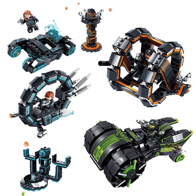 

KAZI 6605 493Pcs Future Police Space Ship Racing Car War Weapon X-men Building Blocks Bricks Educational Toys for children