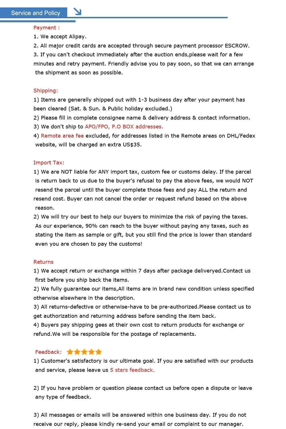 feedback