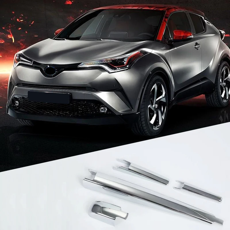 Для Toyota C-HR Стеклоочиститель заднего окна лезвие декоративное покрытие отделка ABS хром 4 шт