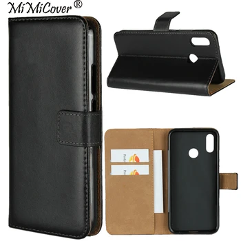 

30pcs/lot Wallet Cover For Huawei P20 Lite Nova 3E Stand Anti-knock Genuine Leather Case With Card Slots For Huawei P20 P20 Pro