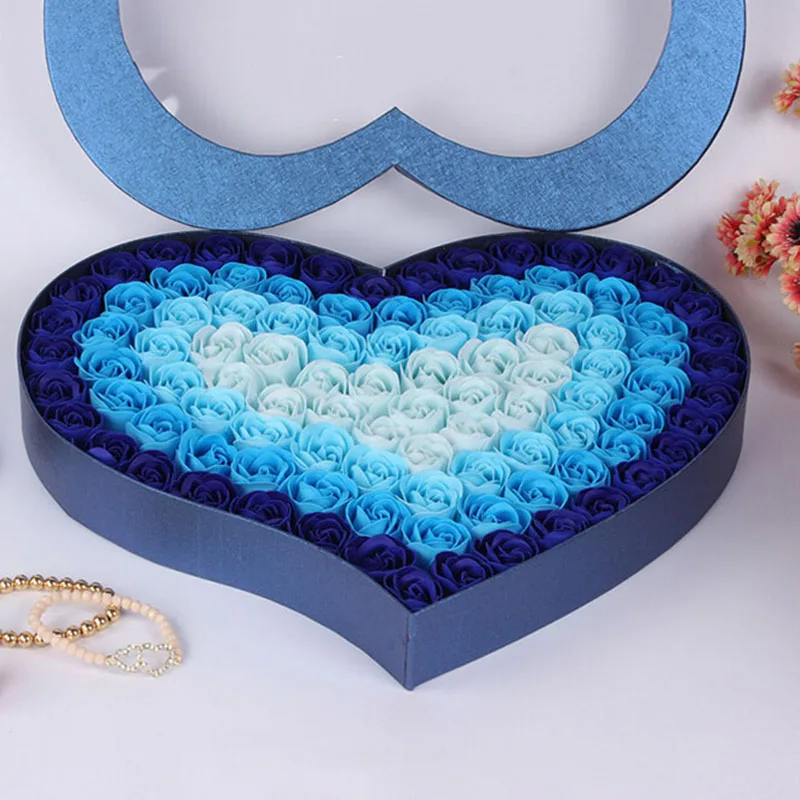 

100 Pieces/Set Bathroom Scented Guest Soap Flower Shaped Rose Petals For Valentine's Day Decoration Flowers