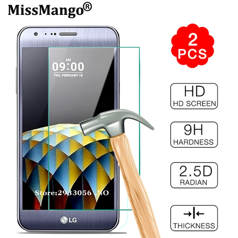 2 шт для LG Xcam защита экрана закаленное стекло 9H Премиум X Cam K580Y K580DS Dual SIM F690S F690L