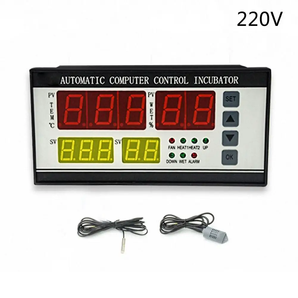

XM-18 Egg Incubator Controller Hygrostat Full Automatic Microcomputer Control Temperature Humidity Sensor Probe Shipping