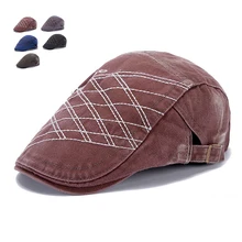 Модные сезон: весна–лето Джинсы для женщин Шапки для Для мужчин Для женщин высокое качество Повседневное унисекс джинсовые берет Кепки S на открытом воздухе плоские Защита от солнца Кепки в ковбойском стиле