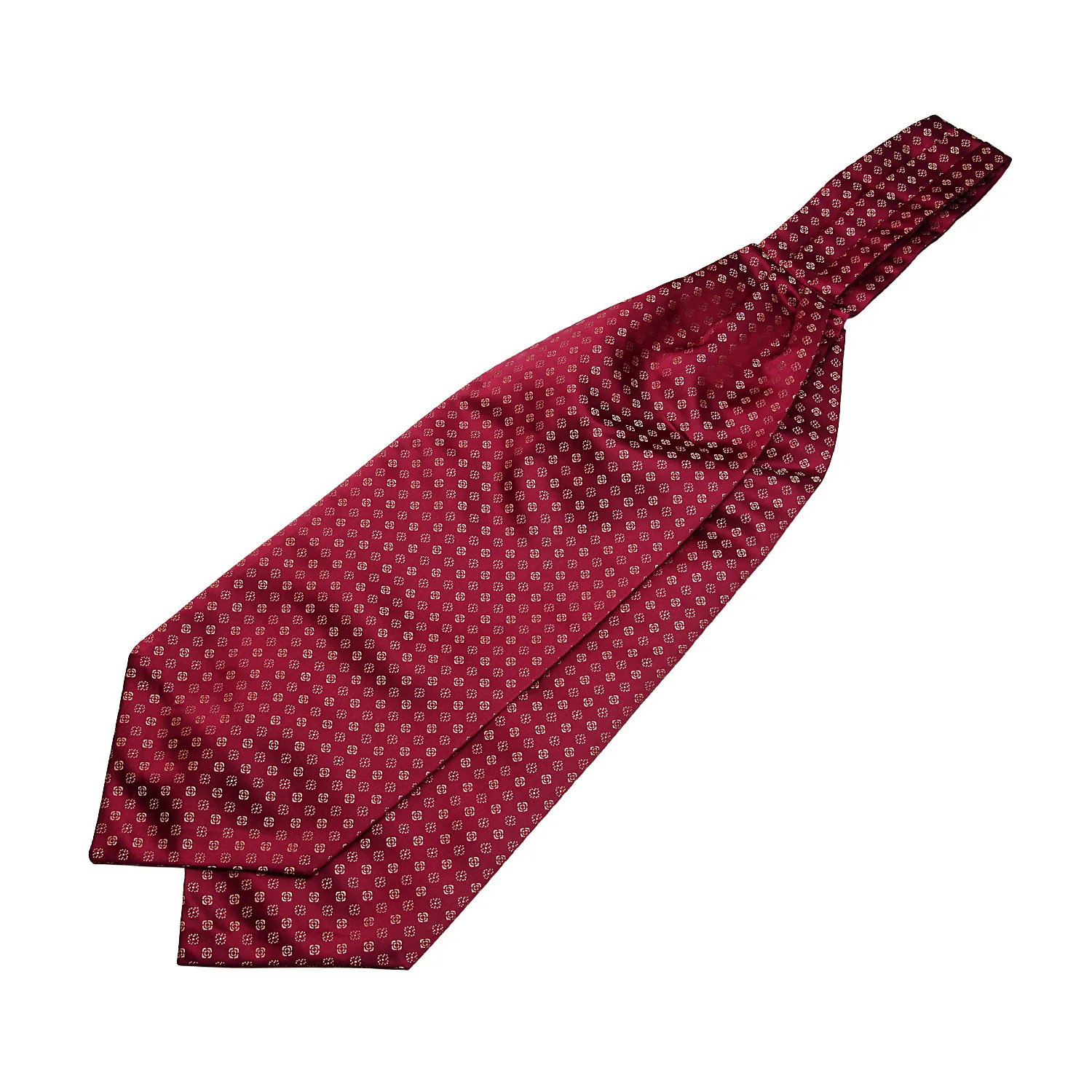  RF118RS Party Classic Pocket Square Wedding Red Golden Floral Dot Men Silk Cravat Ascot Tie Handker