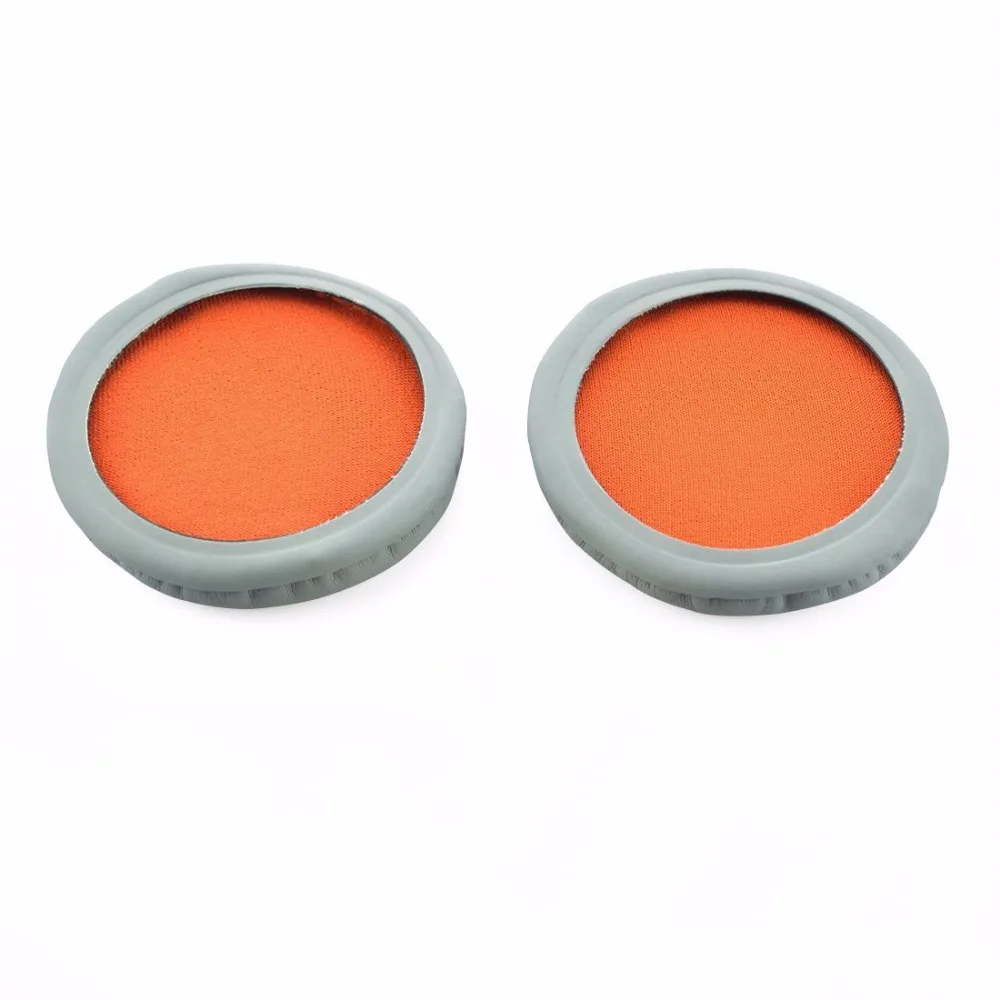 SONY MDR ZX600 ZX600 Headphone Replacement Ear Pad Ear Cushion Ear Cups Ear Cover Earpads Gray leather Orange Mesh 