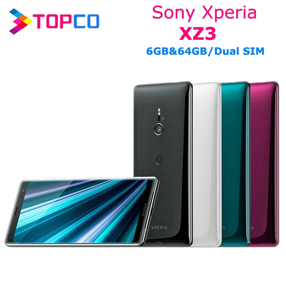 Sony Xperia XZ3 Dual H9493 Новый Android мобильный телефон 4G LTE 6 0 &quotВосьмиядерный Гб RAM 64 ГБ ROM