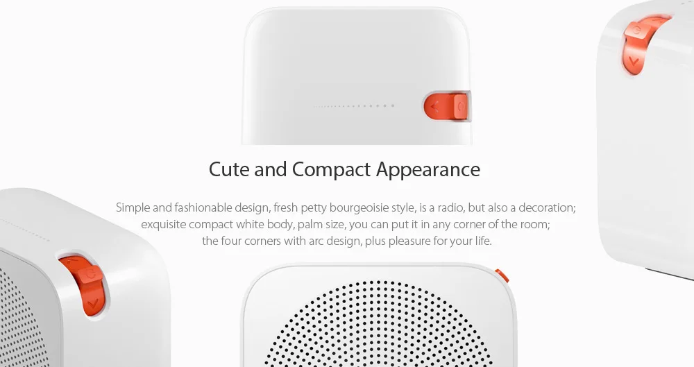Original Xiaomi Internet Radio 2.4G Wifi Music Clock Built Bluetooth V4.2 Portable Speaker Radio for Smart Phone APP Control (4)