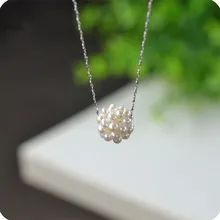 Красивые белые розовые фиолетовые черные жемчужные подвески ожерелье без цепочка модные ювелирные изделия подарок