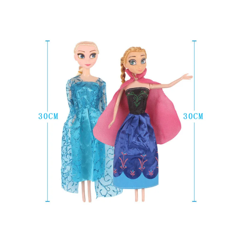 Оригинальная коробка 30 см высокое качество Анна и Эльза кукла бонека Fever 2