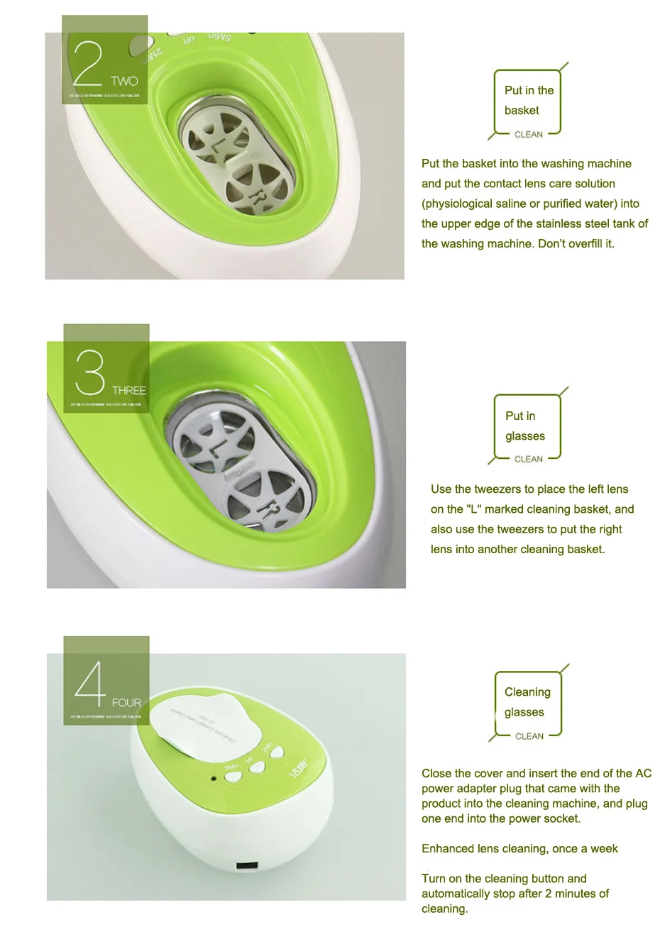 Free shipping 4ml Mini Contact Lens Ultrasonic Cleaner 7W Electronic Portable Ultrasonic Cleaning Machine