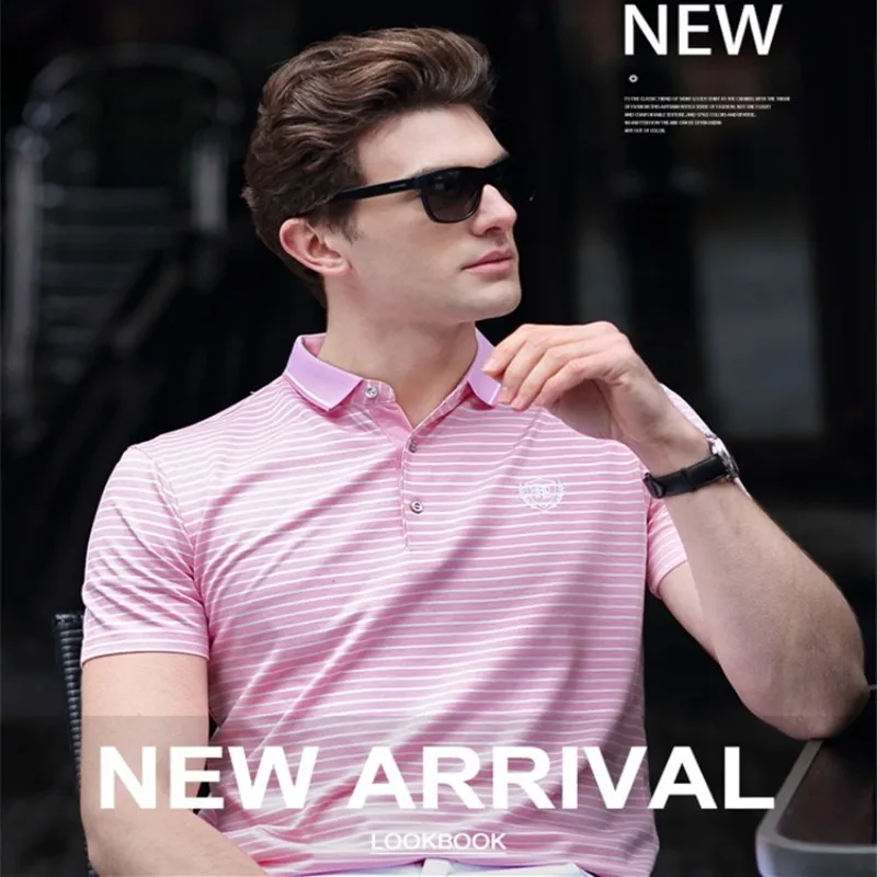 

2017 Summer New Arrive Men's Short-sleeved T-shirts Men FAshion Striped T-shirt