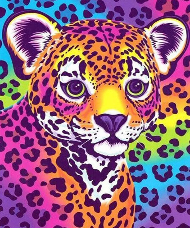 

5D Diy Diamond Painting Cross Stitch Color Leopard Full Square Diamond Embroidery Sale Rinestones Painting Diamond Mosaic Decor