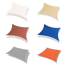 Прямоугольник солнце приют Защита от Солнца Открытый Водонепроницаемый навес Патио шторы для бассейна Sail тент Кемпинг палатка для пикника