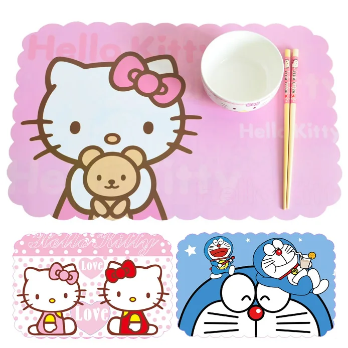 

Kawaii Kitty Cat PVC Table Mats Placemat Kitchen Dinning Waterproof Table Cloth Pad Mat.Table Decoration.Mouse pads.9 Color
