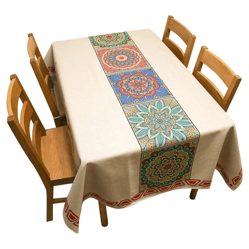 Женская модная простая скатерть из хлопка и льна для журнального столика|linen table