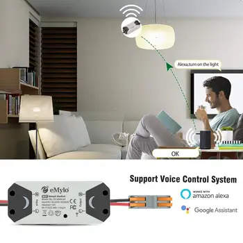 

Wifi Switch Smart Home Wireless Remote Control Electrical For DIY Home Automation Relay Module 10A 90-250V Support IOS Android
