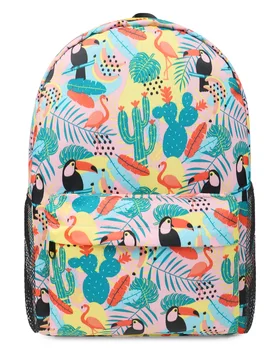 

Modischer Freizeitrucksack fur Madchen Jugendliche Schulrucksack Frauen Aufdruck Rucksack Geldbeutel Flamingos