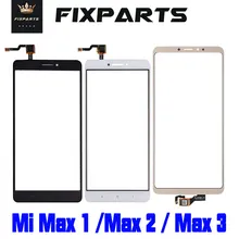 Para Xiaomi Mi MAX 2 Touch Panel de cristal para pantalla Sensor digitalizador MAX3 MAX2 Pro primer reparar para Xiaomi Mi MAX 3 Panel táctil