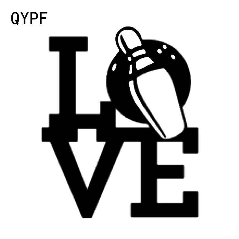 QYPF 12*14.6 سنتيمتر الحب البولينج لعبة ديكور الفينيل سيارة ملصقا اكسسوارات خيال دراجة نارية الشارات C16-1307 QYPF 12*14.6 سنتيمتر الحب البولينج لعبة ديكور الفينيل سيارة ملصقا اكسسوارات خيال دراجة نارية الشارات C16-1307
