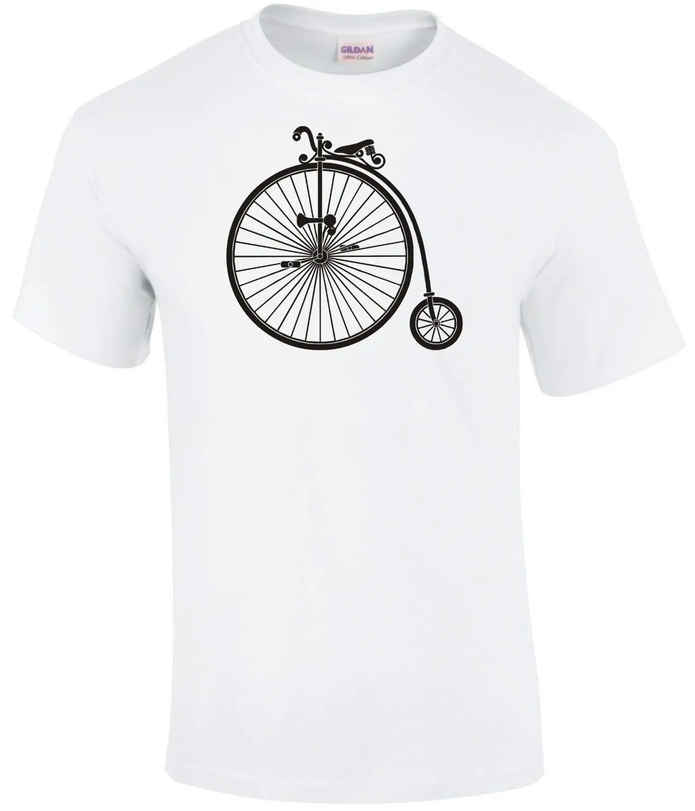 PENNY FARTHING футболка Ретро велосипед Рождественский подарок топы тройник новый